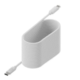 Upström Cirkulär USB-C till USB-C Kabel 100W - 2.5m - Vit