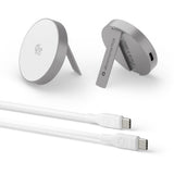 dbramante1928 Qi2 25W Trådlös Magnetisk Laddare m. Ställfunktion – MagSafe Kompatibel – Aluminium