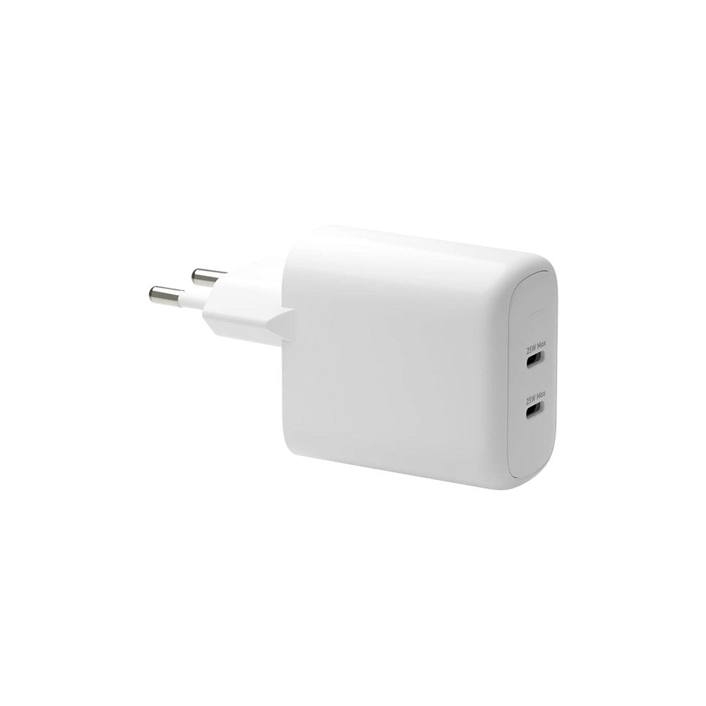 dbramante1928 EU Väggladdare - 2 x USB-C 25W - Vit