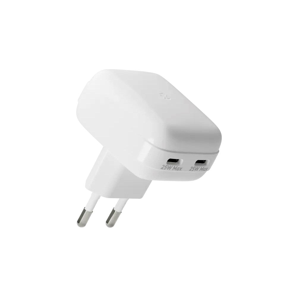 25W Väggladdare dbramante1928 med 2 x USB-C-Kontakter - Vit