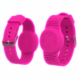 Apple AirTag 1. & 2. Gen. Silikonarmband – Lysande Rosa
