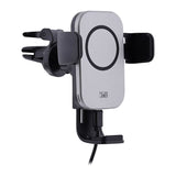T'NB Multifunktionell Mobilhållare för Bil med 15W Trådlös Laddning - Svart