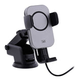 T'NB Multifunktionell Mobilhållare för Bil med 15W Trådlös Laddning - Svart