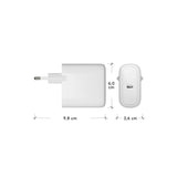 dbramante1928 EU Väggladdare - 1 x USB-C 65W - Vit