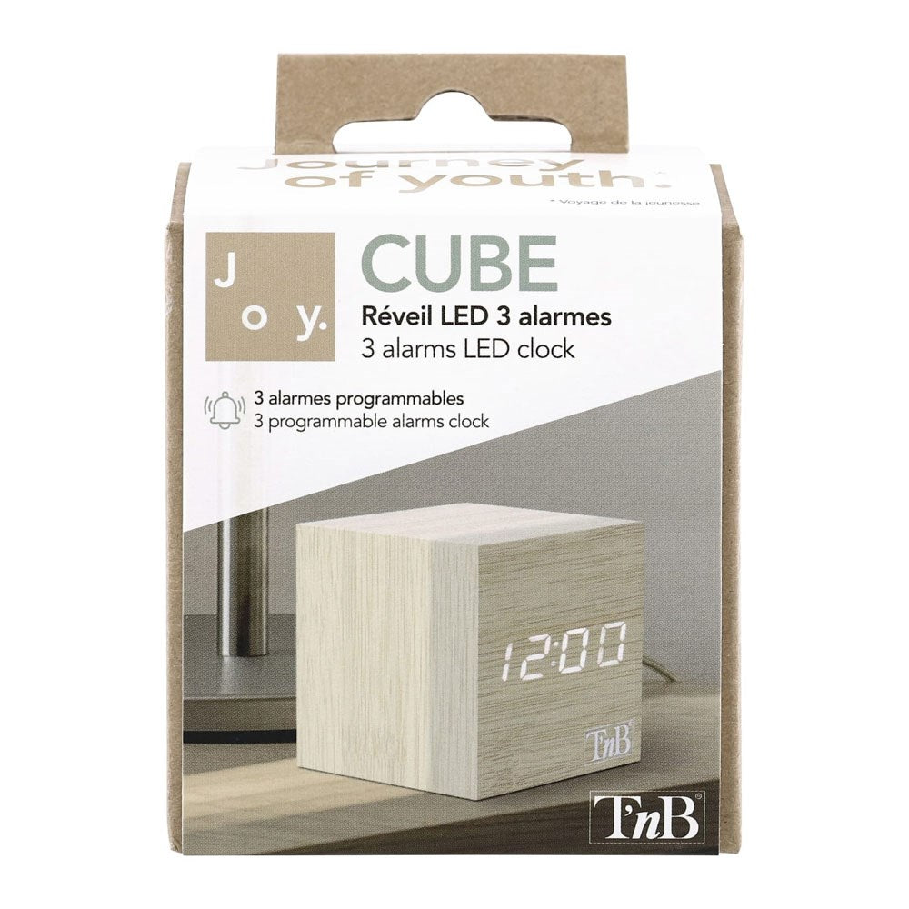 T'NB LED Väckarklocka - Trä