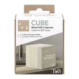 T'NB LED Väckarklocka - Trä