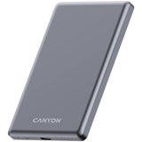 Canyon OnPower 505 20W PowerBank - 5000 mAh - MagSafe Kompatibel - Grå