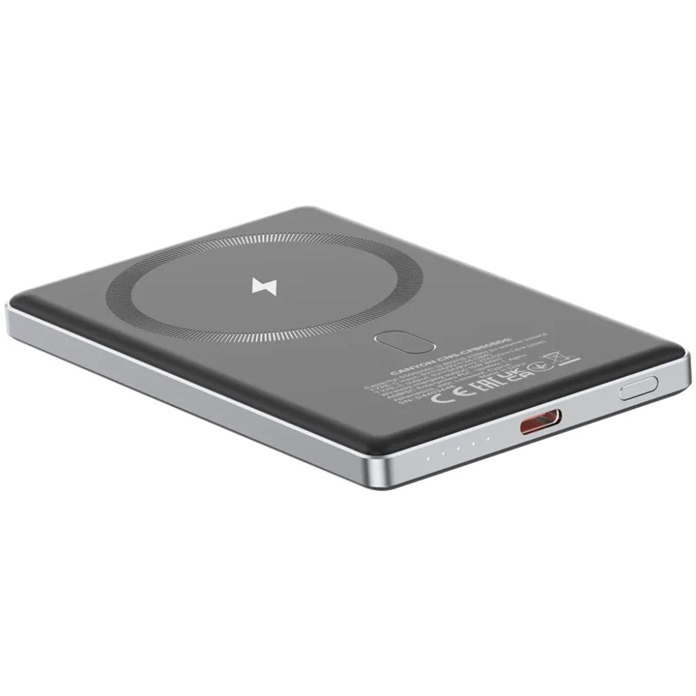 Canyon OnPower 505 20W PowerBank - 5000 mAh - MagSafe Kompatibel - Grå