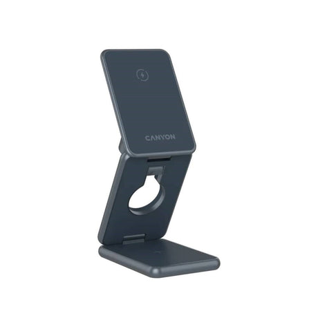 Canyon OnCharge 309 3-i-1 15W Vikbar Trådlös Laddare - Qi / MagSafe Kompatibel - Grå