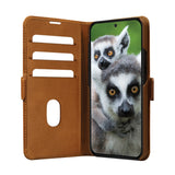 Samsung Galaxy A55 (5G) dbramante1928 Copenhagen Äkta Läder Flip Fodral m. Plånbok - Tan