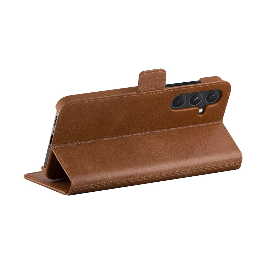 Samsung Galaxy A55 (5G) dbramante1928 Copenhagen Äkta Läder Flip Fodral m. Plånbok - Tan