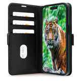 iPhone 15 dbramante1928 Copenhagen Äkta Läder Flip Fodral m. Plånbok - Black