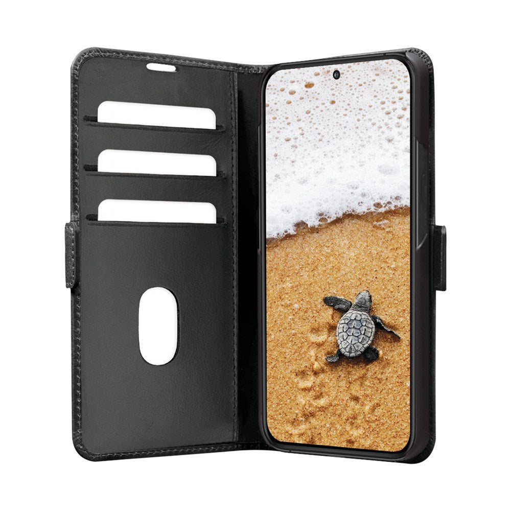 Samsung Galaxy S25 dbramante1928 Copenhagen Slim Äkta Läder Fodral m. Plånbok - Black