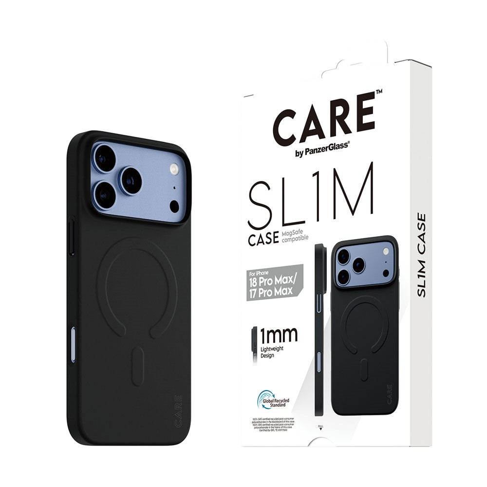 iPhone 18 Pro Max  / 17 Pro Max CARE by PanzerGlass SL1M Skal - MagSafe Kompatibel - Svart