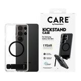 Samsung Galaxy S26 Ultra CARE by PanzerGlass Feature Kickstand Skal - Qi Kompatibel - Transparent / Black