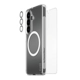 Samsung Galaxy S26 Urban Combat 3-in-1 Bundle med Skal / Skärmskydd / Kameraskydd - Qi Kompatibel - Genomskinlig