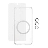Samsung Galaxy S26 Urban Combat 3-in-1 Bundle med Skal / Skärmskydd / Kameraskydd - Qi Kompatibel - Genomskinlig