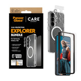 Samsung Galaxy S26 Urban Combat 3-in-1 Bundle med Skal / Skärmskydd / Kameraskydd - Qi Kompatibel - Genomskinlig