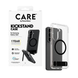Samsung Galaxy S26+ (Plus) CARE by PanzerGlass Feature Kickstand Skal - Qi Kompatibel - Transparent / Black