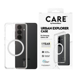 Samsung Galaxy S26 CARE by PanzerGlass Urban Explorer Skal - Qi Kompatibel - Genomskinlig / Vit