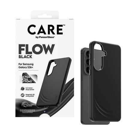 Samsung Galaxy S26+ (Plus) CARE by PanzerGlass Feature Flow Skal - Qi Kompatibel - Svart