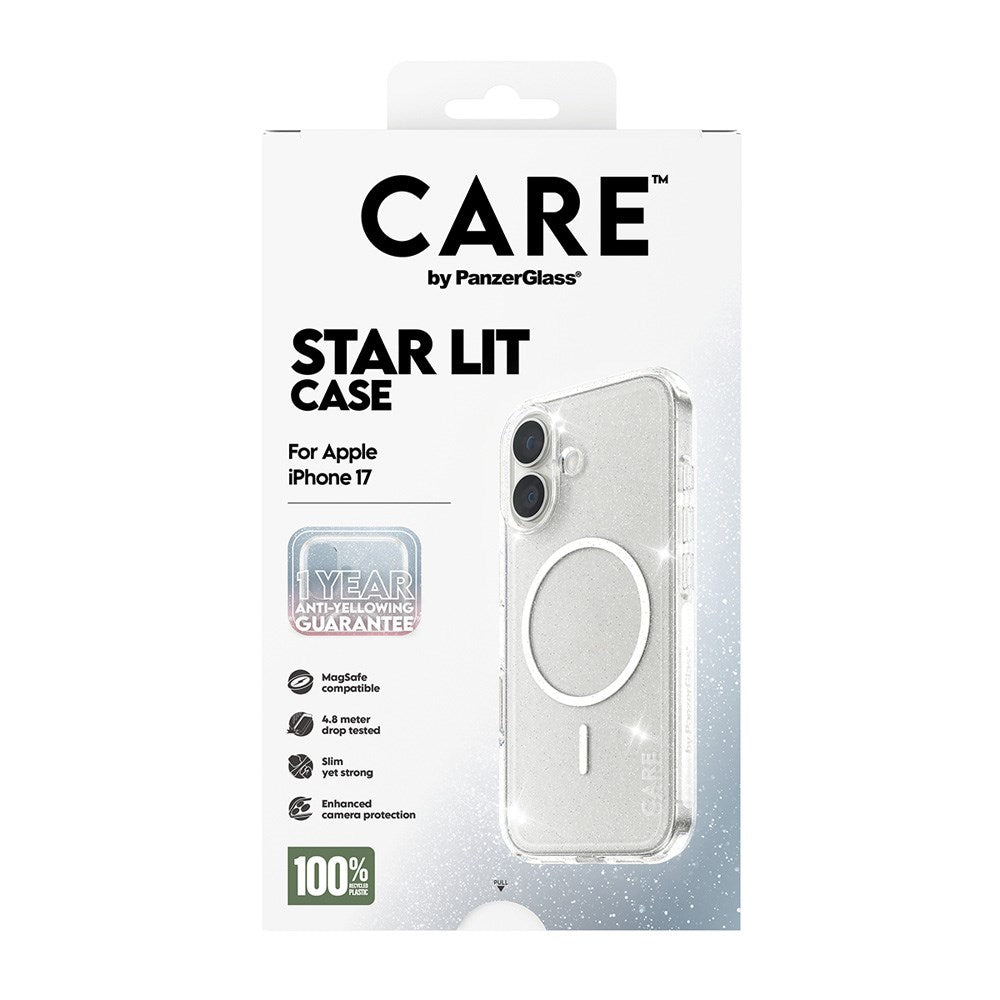 CARE by PanzerGlass iPhone 17 FLAGSHIP Urban Explorer Skal - MagSafe Kompatibel - Transparent / Star Lit