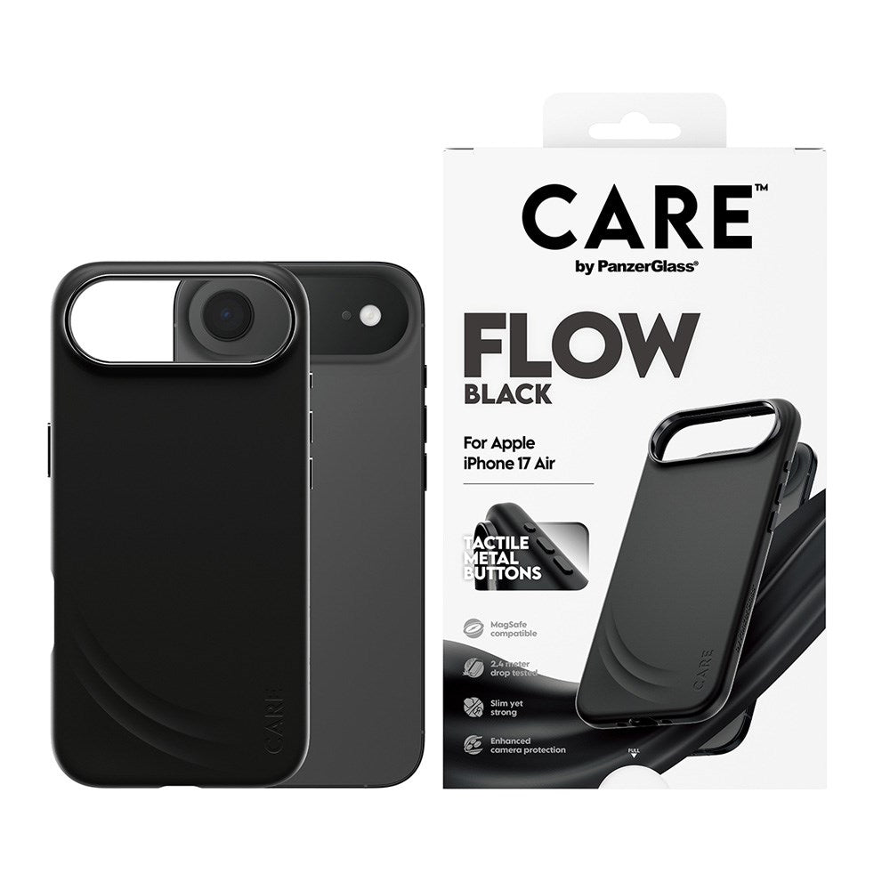 CARE by PanzerGlass iPhone Air Feature Flow Skal - MagSafe Kompatibel - Svart