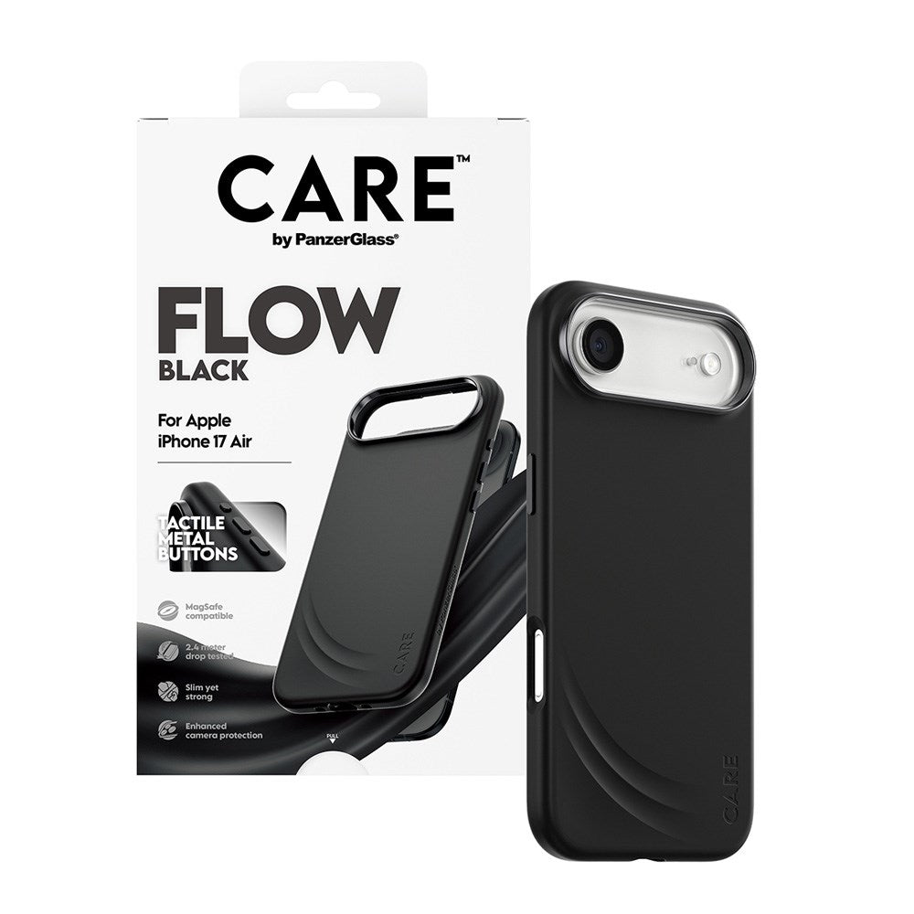 CARE by PanzerGlass iPhone Air Feature Flow Skal - MagSafe Kompatibel - Svart