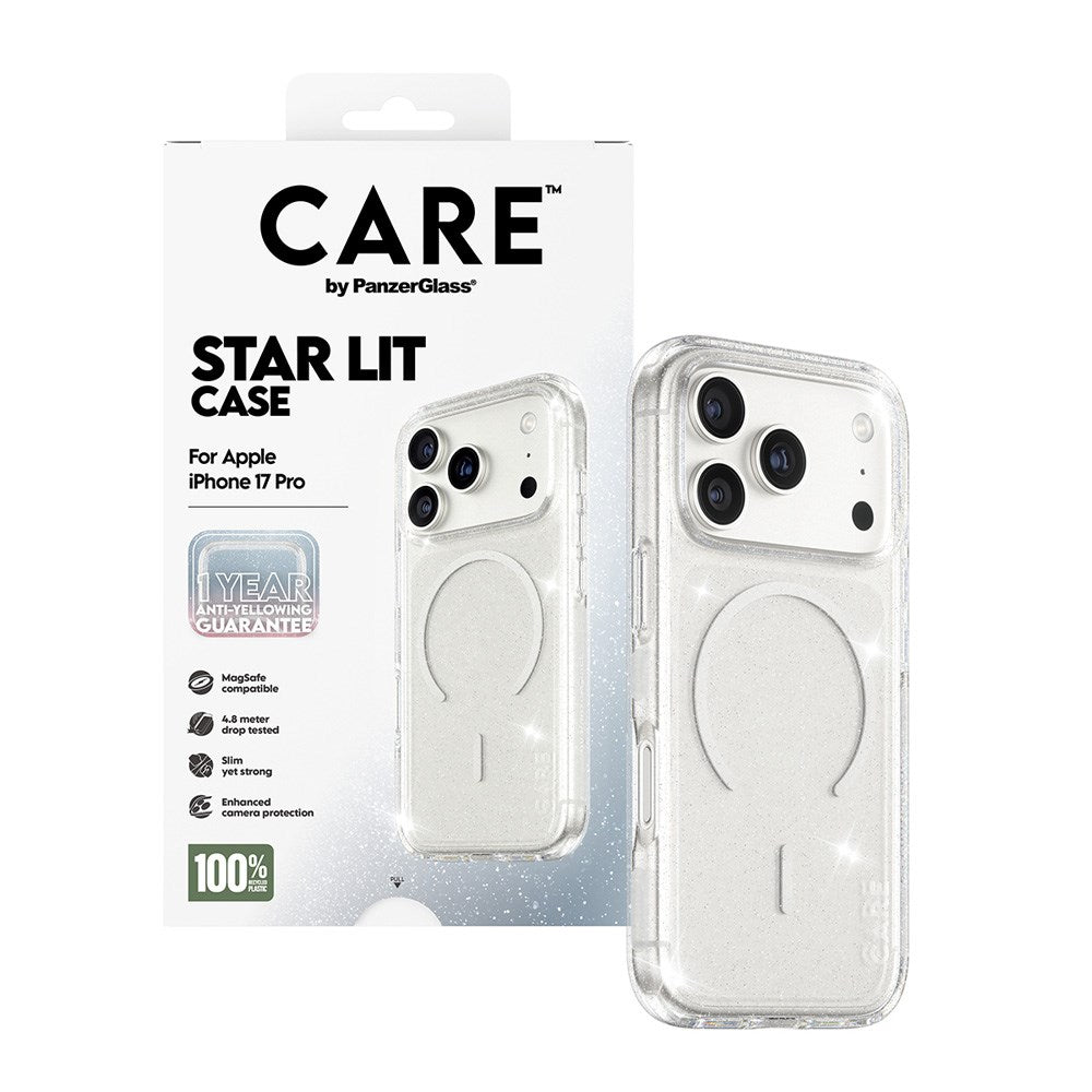 CARE by PanzerGlass iPhone 17 Pro FLAGSHIP Urban Explorer Skal - MagSafe Kompatibel - Transparent / Star Lit