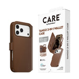 iPhone 18 Pro Max  / 17 Pro Max CARE by PanzerGlass Feature Tango 2-i-1 Fodral med Plånbok - MagSafe Kompatibel - Brun