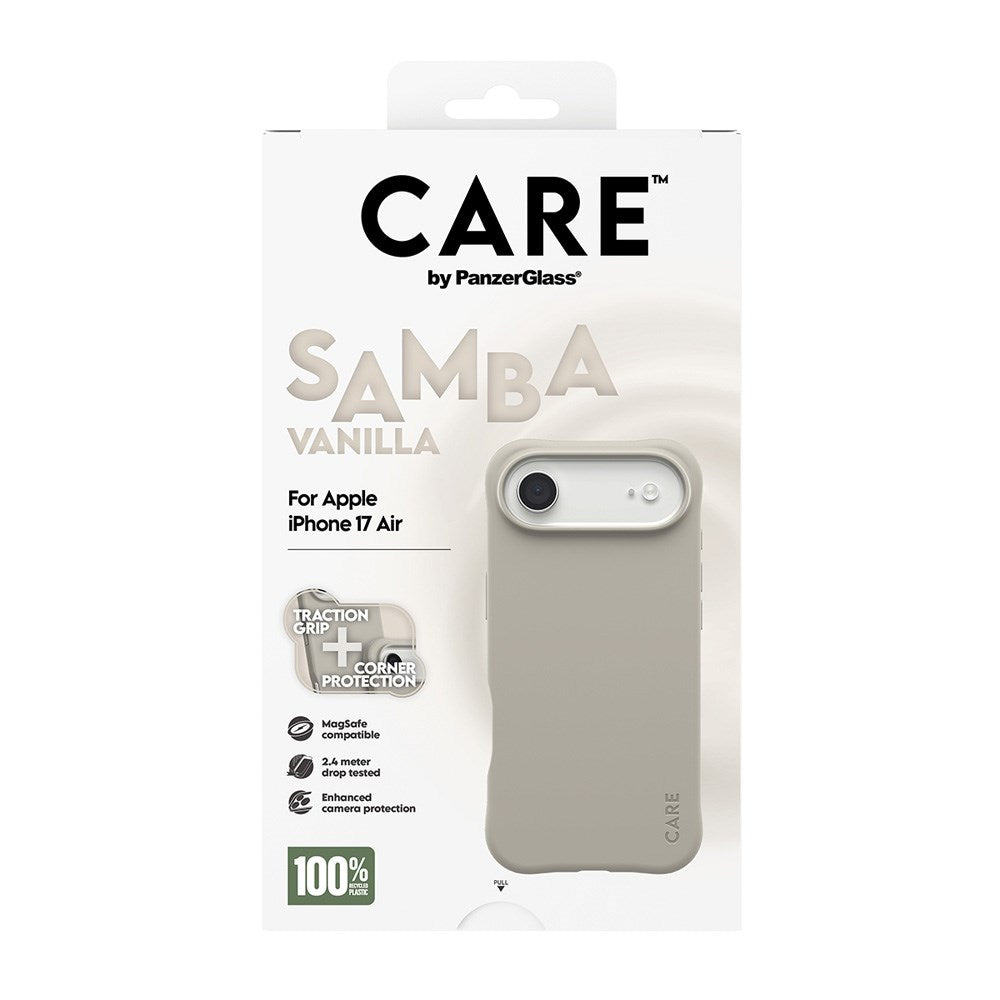CARE by PanzerGlass iPhone Air Fashionable Samba Skal - MagSafe Kompatibel - Vanilla