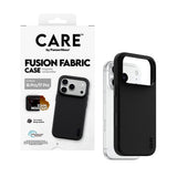 iPhone 18 Pro / 17 Pro CARE by PanzerGlass Fusion Fabric Skal - MagSafe Kompatibel - Svart