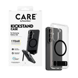 Samsung Galaxy S26 CARE by PanzerGlass Feature Kickstand Skal - Qi Kompatibel - Transparent / Black