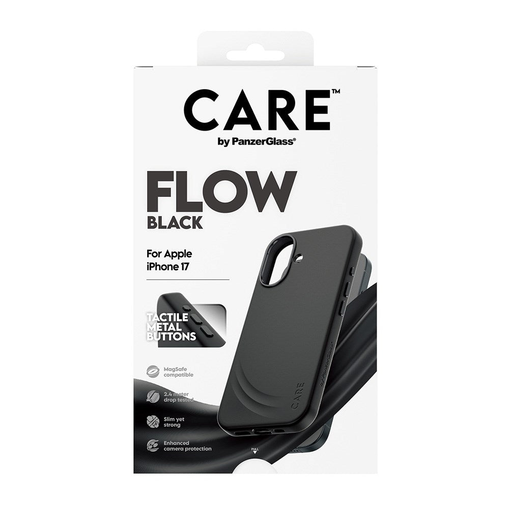 CARE by PanzerGlass iPhone 17 Feature Flow Skal - MagSafe Kompatibel - Svart
