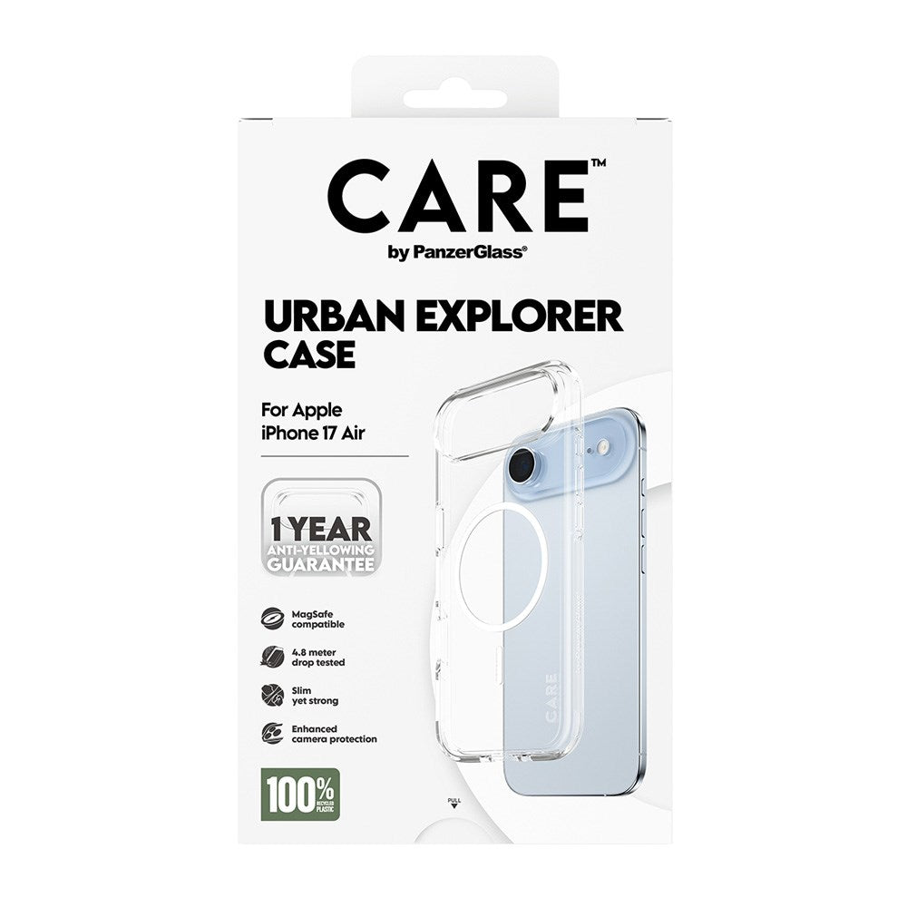 CARE by PanzerGlass iPhone Air FLAGSHIP Urban Explorer Skal - MagSafe Kompatibel - Transparent