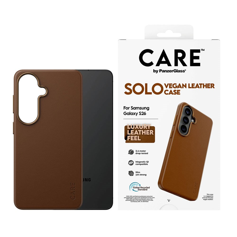 Samsung Galaxy S26 CARE by PanzerGlass SOLO Skal - Brun