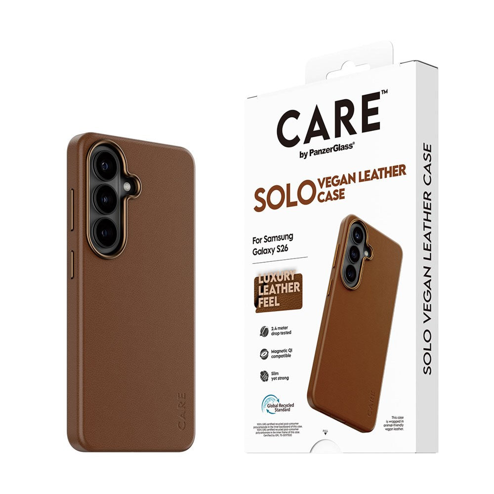 Samsung Galaxy S26 CARE by PanzerGlass SOLO Skal - Brun