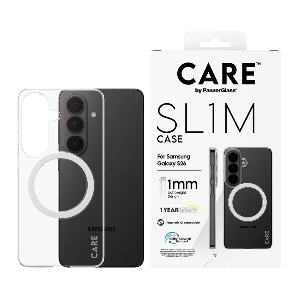 Samsung Galaxy S26 CARE by PanzerGlass SL1M Skal - Genomskinlig