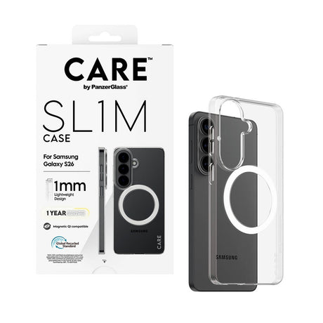 Samsung Galaxy S26 CARE by PanzerGlass SL1M Skal - Genomskinlig