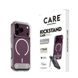 iPhone 18 Pro / 17 Pro CARE by PanzerGlass Feature Kickstand Skal - MagSafe Kompatibel - Genomskinlig / Vit