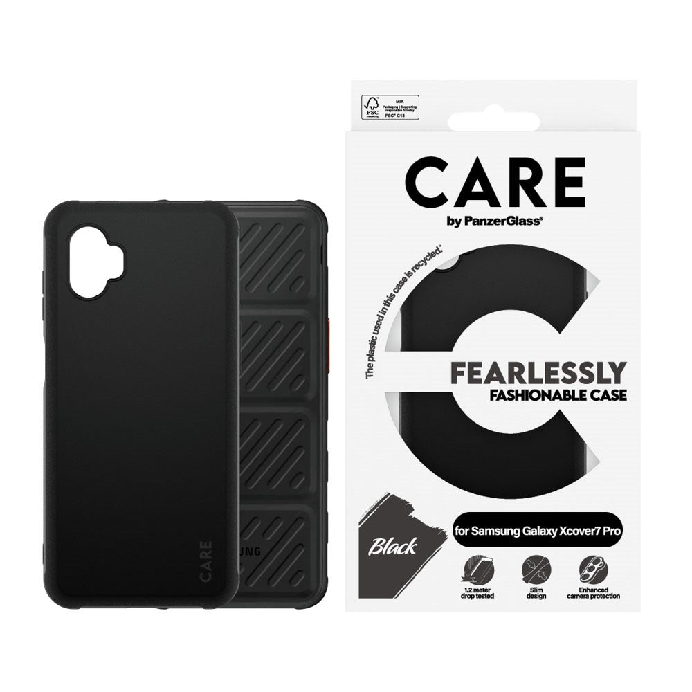 CARE by PanzerGlass Samsung Galaxy Xcover 7 Pro FASHION Fearlessly Fashionable Skal - Black