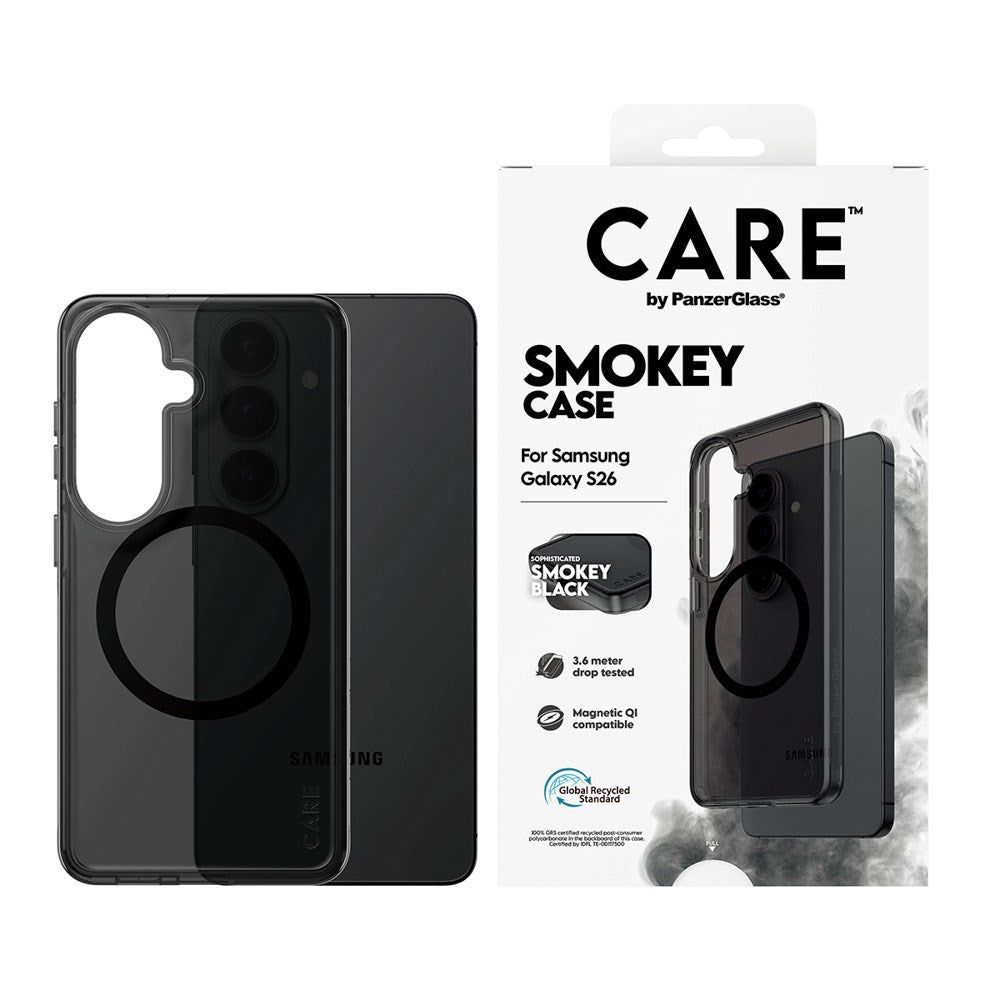 Samsung Galaxy S26 CARE by PanzerGlass Urban Explorer Skal - Qi Kompatibel - Smokey Svart
