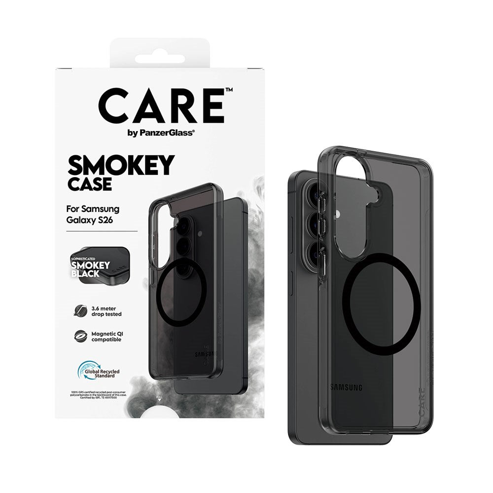 Samsung Galaxy S26 CARE by PanzerGlass Urban Explorer Skal - Qi Kompatibel - Smokey Svart