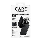 CARE by PanzerGlass iPhone 17 Feature Tango 2-i-1 Fodral med Plånbok - Svart