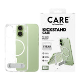 CARE by PanzerGlass iPhone 17 Feature Kickstand Skal - MagSafe Kompatibel - Transparent / Silver