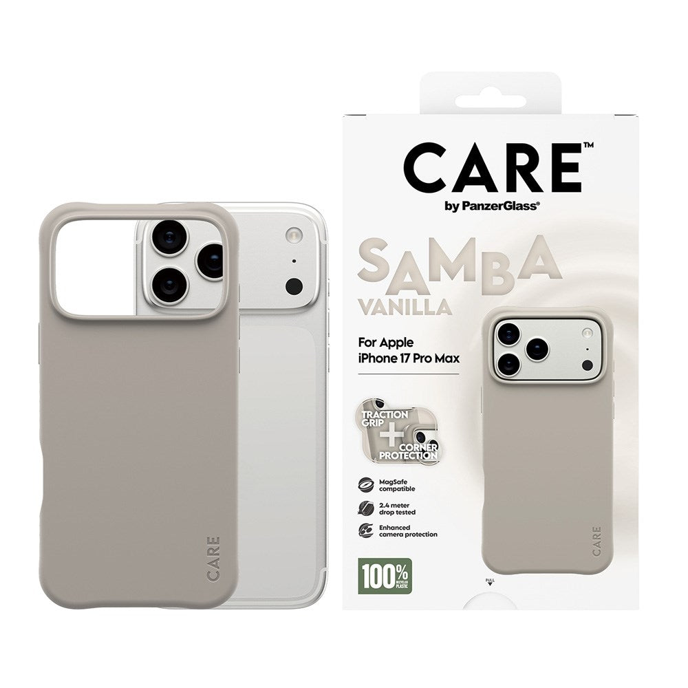 CARE by PanzerGlass iPhone 17 Pro Max Fashionable Samba Skal - MagSafe Kompatibel - Vanilla