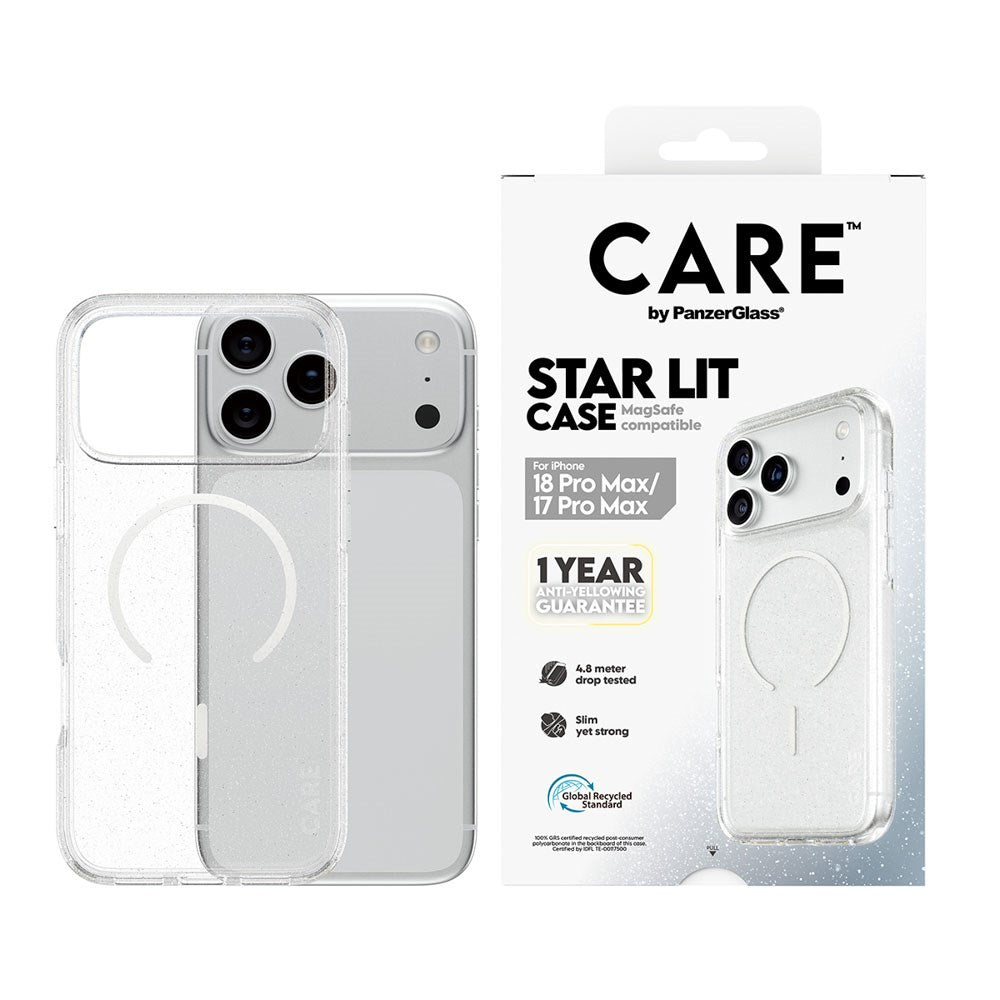 iPhone 18 Pro Max  / 17 Pro Max CARE by PanzerGlass FLAGSHIP Urban Explorer Skal - MagSafe Kompatibel - Transparent / Star Lit
