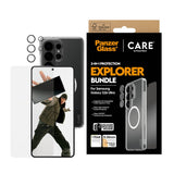 Samsung Galaxy S26 Ultra Urban Combat 3-in-1 Bundle med Skal / Skärmskydd / Kameraskydd - Qi Kompatibel - Genomskinlig
