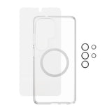 Samsung Galaxy S26 Ultra Urban Combat 3-in-1 Bundle med Skal / Skärmskydd / Kameraskydd - Qi Kompatibel - Genomskinlig