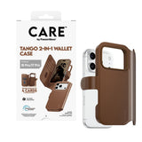 iPhone 18 Pro / 17 Pro CARE by PanzerGlass Feature Tango 2-i-1 Fodral med Plånbok - MagSafe Kompatibel - Brun